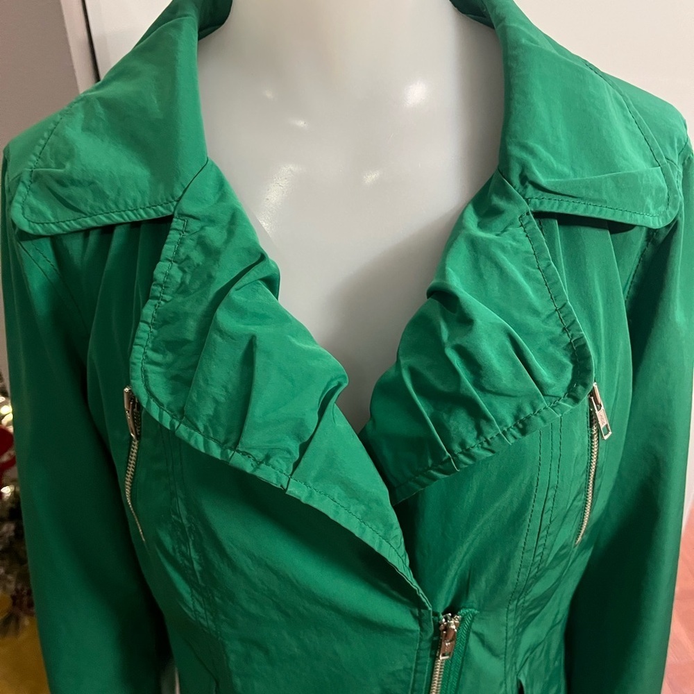 Express Y2K Vibrant Green Bomber Jacket size M - Picture 7 of 8
